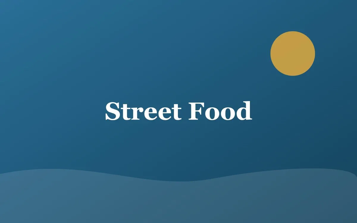 Bancarella di street food siciliano al mercato